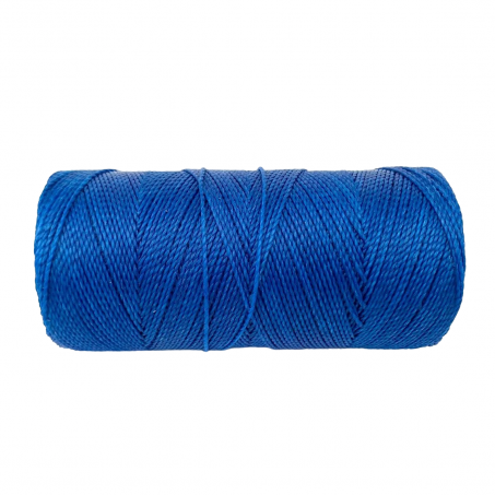 Macramé Koord - KONINGSBLAUW / ROYAL BLUE - #692 - Waxed Polyester Cord - Klos ca. 173mtr - 1mm Dik