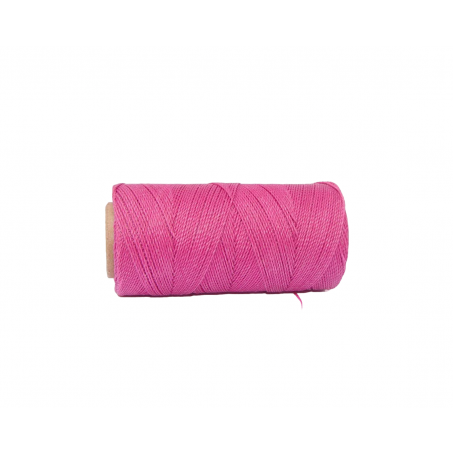 Macramé Koord - FEL ROZE / HOT PINK - #899 - Waxed Polyester Cord - Klos ca. 173mtr - 1mm Dik