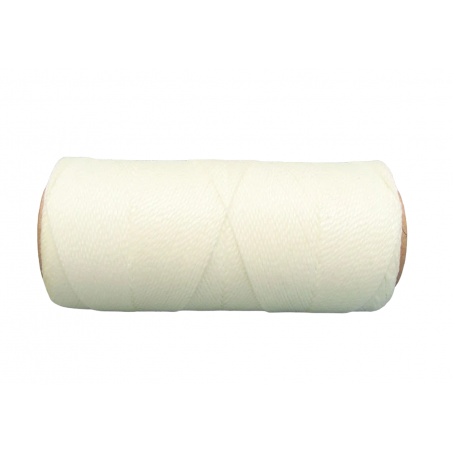 Macramé Koord - GEBROKEN WIT / OFF WHITE - #Natural - Waxed Polyester Cord - Klos ca. 173mtr - 1mm Dik