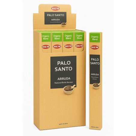 HEM Organic Blend Palo Santo & Arruda Wierookstokjes - 12 Pakjes