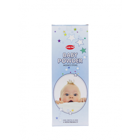HEM Wierook - Baby Powder - Slof / Voordeelbox (6 Pakjes / 120 stokjes)