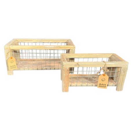 Badkamer mandje, set van 2 stuks. 29 en 39 cm lang | Dutch Mood