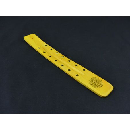 Wierook Brander - Wierook Houder - Plankje Geel - Geometrisch
