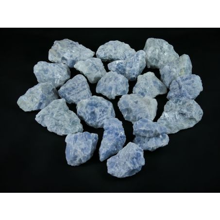 Blauwe Calciet Ruw - 20 Stuks - 10,2kg / 6-15cm - Werkelijke set gefotografeerd