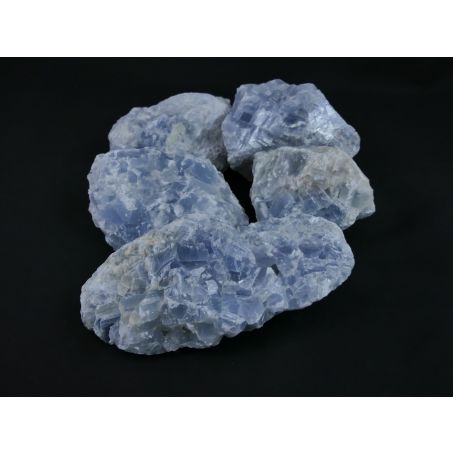 Blauwe Calciet Ruw Set - 5 Stuks - 4,8kg / 10-18cm - Werkelijke set gefotografeerd