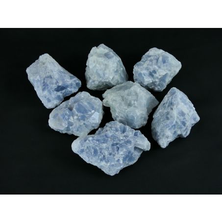Blauwe Calciet Ruw - 7 Stuks - 5,08kg / 8-13cm - Werkelijke set gefotografeerd