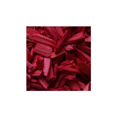Houtsnippers Gekleurd Klein / Decochips 10-20mm - BORDEAUX ROOD - Bodembedekking Bloempotten en Plantenbakken - Zak 5 ltr