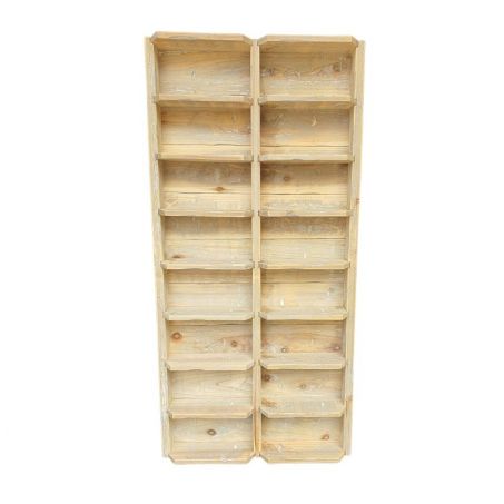 Een brillenhouder met 16 ruime vakken. 95 x 24 x 9 cm | Dutch Mood