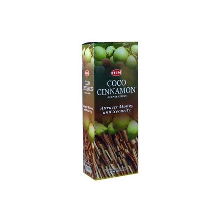 HEM Wierook - Coco Cinnamon - Slof / Voordeelbox (6 Pakjes / 120 stokjes)