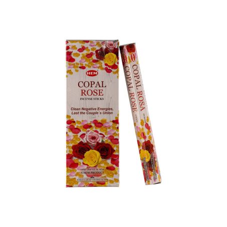 HEM Wierook - Copal Rose - Slof / Voordeelbox (6 Pakjes / 120 stokjes)
