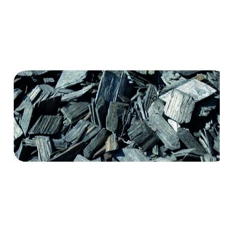 Houtsnippers Gekleurd / Decochips - ZWART ANTRACIET - Bodembedekking Tuin 20-40mm / 35 ltr Zak