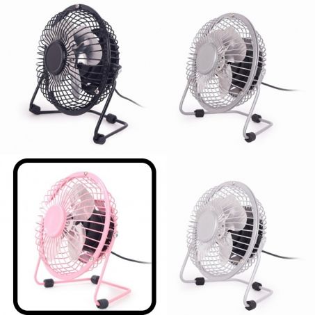 Gembird USB Desktop ventilator / Fan 10 cm Roze