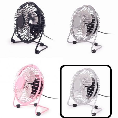 Gembird USB Desktop ventilator / Fan 10 cm Zilver