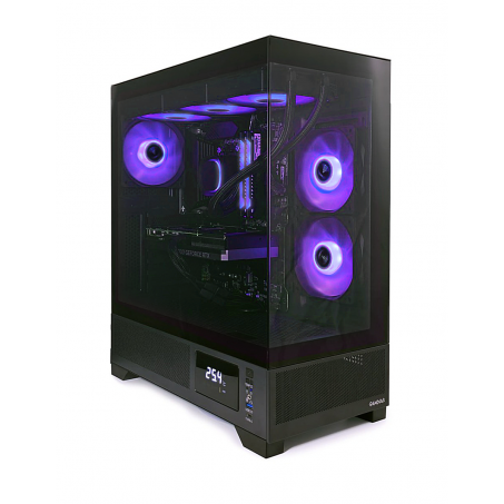 AMD Ryzen 9 7900X High-End Game PC WATERKOELING Met Temperatuur Display -  RTX 5080 - 32GB DDR5 RGB - 2TB Gen4 SSD - B650 Gaming X AX - WiFi 6E|Bluetooth 5.3|LAN 2.5Gbps - Gamdias Atlas M1 Aquarium Case