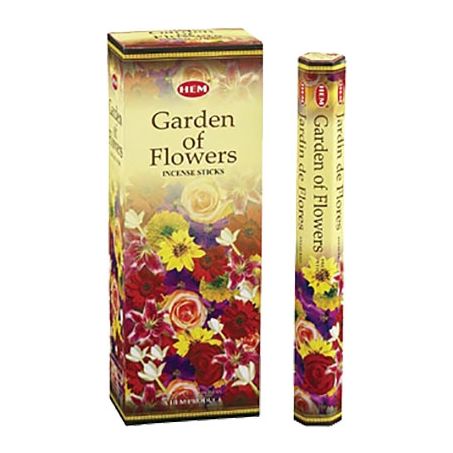 HEM Wierook - Garden of Flowers - Slof / Voordeelbox (6 Pakjes / 120 stokjes)