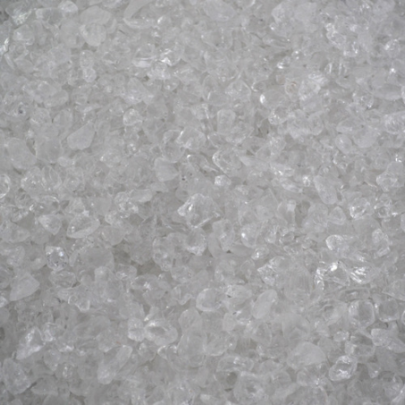 Decoratieve Gekleurde Glassteentjes / Gekleurd Glas - Naturel / Wit / Transparant - 4-10mm - 1kg