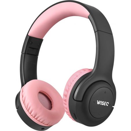 WiseQ Koptelefoon / Headset voor Kinderen Draadloos / Wireless - Hero Pink + Black