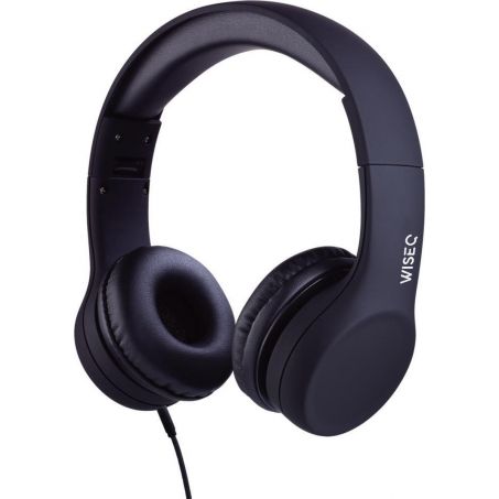WiseQ Koptelefoon met draad / Headset voor Kinderen bedraad - Hero Junior Black