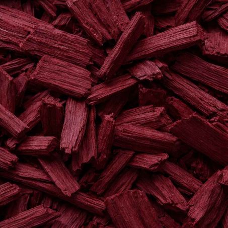 Houtsnippers Gekleurd Klein / Decochips 10-20mm - BORDEAUX ROOD