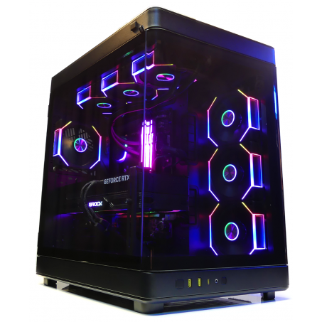 BitBull Ryzen 7 7800X3D 8-Core Extreme Game PC - RTX 5080 16GB - 32GB DDR5 RGB RAM - 2TB M2.0 PCI4.0 M2.0 SSD - WIFI 6E|Bluetooth 5.3 - Waterkoeling - Windows 11 Pro - Gamdias NESO P1 Pro BLACK