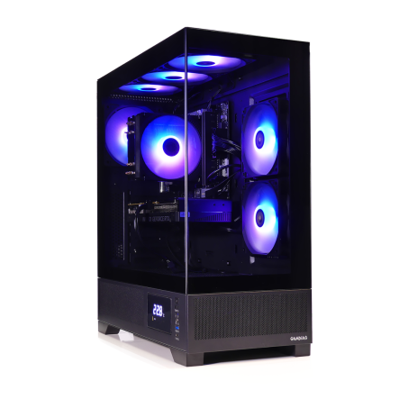 AMD Ryzen 7 5700X - NVidia GeForce RTX 5060 - 32GB RAM - 1TB SSD - Aquariumcase met Temperatuur Display en aRGB Towercooler (+25% CPU Performance) - Gamdias Atlas M1