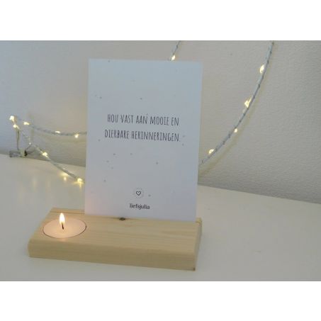 Kaartenhouder met Waxinelicht