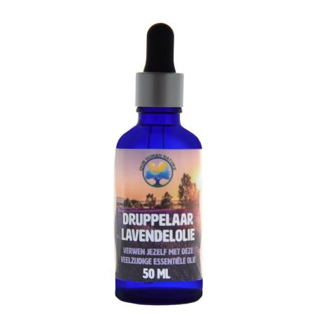 Lavendel Olie met Druppelaar 50 ml – Veelzijdige Etherische Olie voor Ontspanning, Verzorging en Geurbeleving