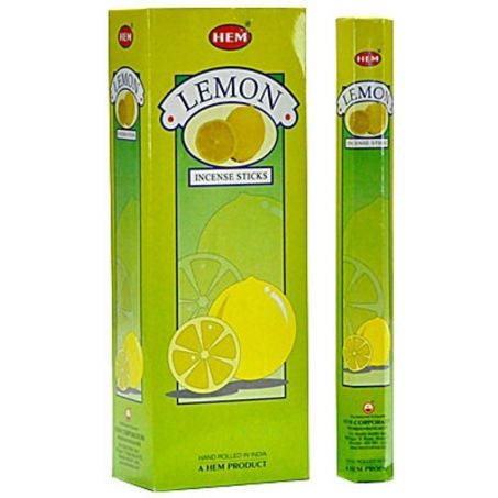 HEM Wierook - Lemon - Slof / Voordeelbox (6 Pakjes / 120 stokjes)