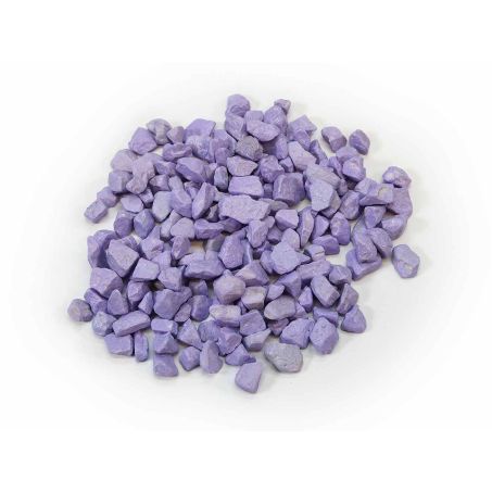 Lila granulaat steentjes 9-13 mm als bodembedekking voor bloempotten en tuindecoratie