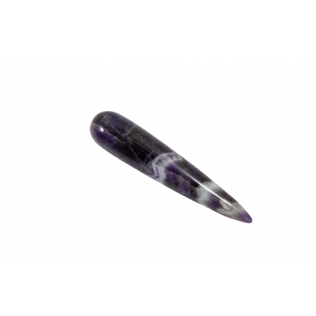 Massage Griffel - Band Amethist - Chevron - ca. 8cm