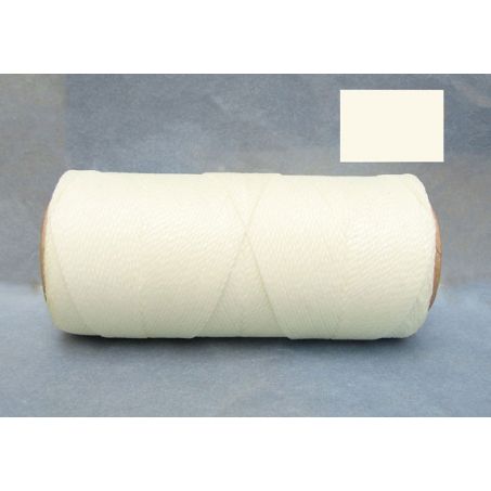 Macrame Koord - GEBROKEN WIT / OFF WHITE - Waxed Polyester Cord - Klos 914 cm - 1mm dik
