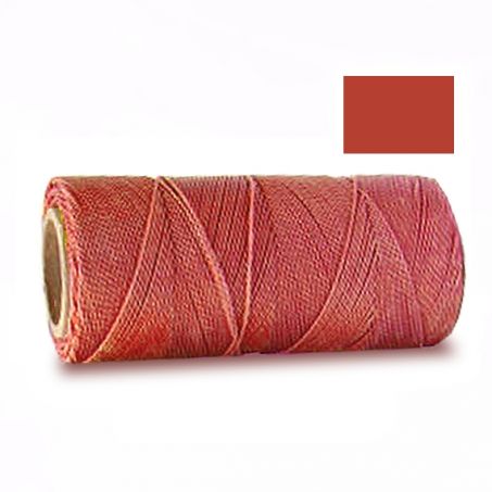 Macrame Koord -  ROEST ORANJE  / ORANGE RUST - Waxed Polyester Cord - Klos 914 cm - 1mm dik