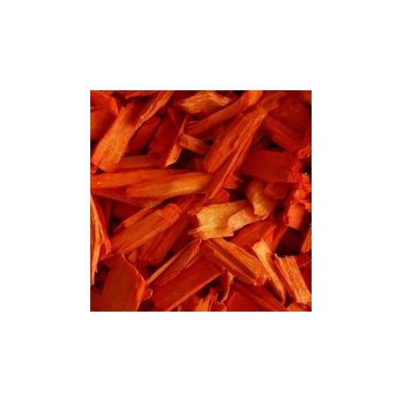 Houtsnippers Gekleurd Klein / Decochips 10-20mm - ORANJE - Bodembedekking Bloempotten en Plantenbakken - Zak 5 ltr
