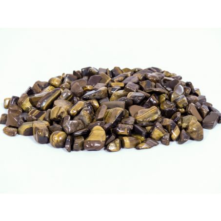 Tijgeroog Steentjes Klein (8-12mm) - Gepolijst - Voordeelzak van 250gr