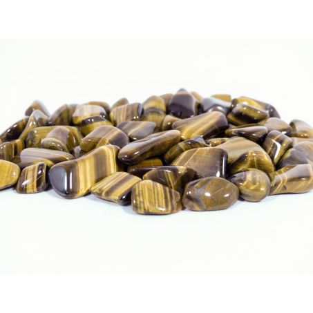 Tijgeroog Steentjes Middel (2 - 3cm) - Gepolijst - A-Kwaliteit - Voordeelzak van 500gr