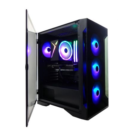Intel i7 13700K ULTRA 16-Core Game PC - RTX 4070 12GB|32GB DDR5 RGB RAM|2TB M2.0 PCI4.0 SSD|MSI B760 Gaming Plus WIFI 6E / Bluetooth 5.3 - Gamdias Talos E2 Elite
