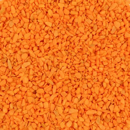 Aquarium Steentjes - Gekleurd Granulaat - ORANJE - Bodembedekking 4-6mm - 1KG