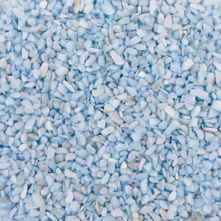  Aquarium Steentjes - Gekleurd Granulaat - LICHT BLAUW - Bodembedekking 4-6mm - 1KG