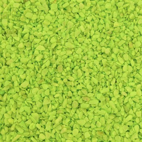 Aquarium Steentjes - Gekleurd Granulaat - APPEL GROEN / LIME - Bodembedekking 4-6mm - 1KG