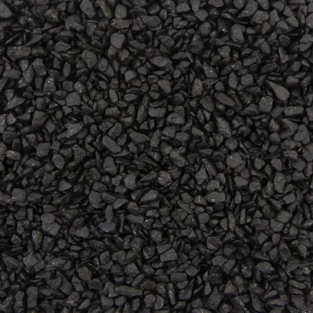 Gekleurde Steentjes 2-3 mm - Granulaat - ZWART - Bodembedekking voor Bloempotten en Plantenbakken - 1KG