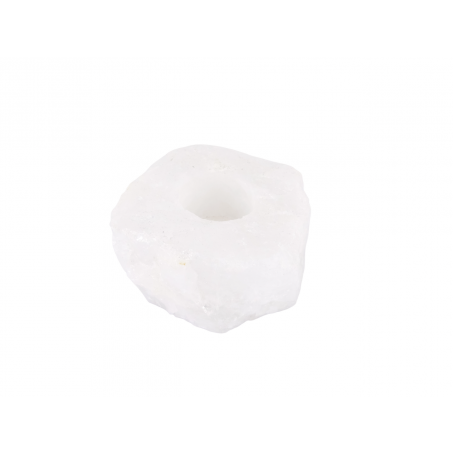 Waxinelichthouder / Theelichthouder Bergkristal - Ruw - ca. 10 tot 14cm