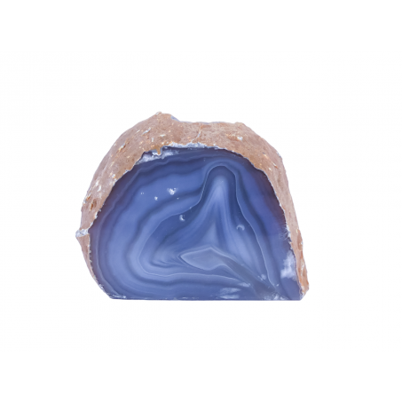 Waxinelichthouder / Theelichthouder Agaat Naturel - Geode - ca. 10x11x9cm - Individueel Gefotografeerd