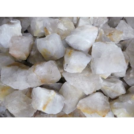 Bergkristal Ruw Groot - B-Kwaliteit - Groothandel Partij van 25kg - Stenen/Stukken van 0,5 tot 4kg