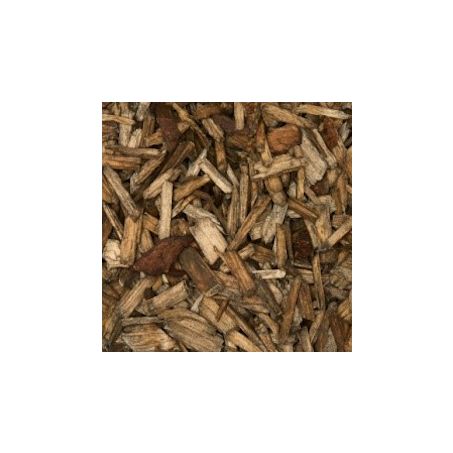 Houtsnippers Gekleurd Klein / Decochips 10-20mm - LICHT BRUIN - Bodembedekking Bloempotten en Plantenbakken - Zak 5 ltr