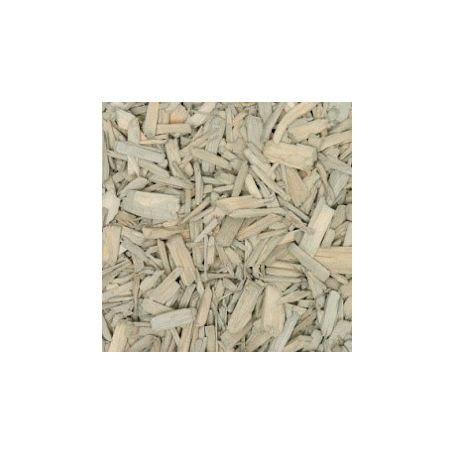 Houtsnippers Gekleurd Klein / Decochips 10-20mm - LICHT GRIJS - Bodembedekking Bloempotten en Plantenbakken - Zak 5 ltr