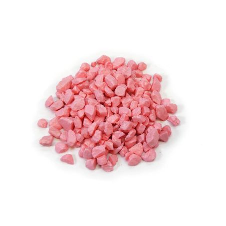 Roze granulaat steentjes 9-13 mm als bodembedekking voor bloempotten en tuindecoratie