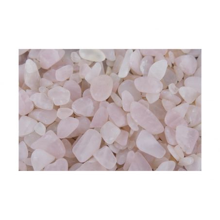 Rozekwarts Trommelstenen Klein (0,5 - 2cm) - Semi Getrommeld - Mat - Voordeelzak van 250gr