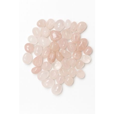 Getrommelde rozenkwartsstenen A-kwaliteit - glad gepolijste 15-25mm stenen met zachte roze kleur voor meditatie en healing