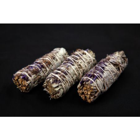 Smudge sticks - 3 stuks - Witte Salie met Lavendel - Voordeelverpakking 
