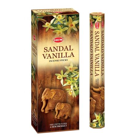 HEM Wierook - Sandal Vanilla - Slof / Voordeelbox (6 Pakjes / 120 stokjes)